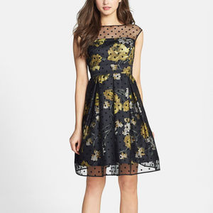 NWT Eliza J Nordstrom Illlusion Dot Fit & Flare 4